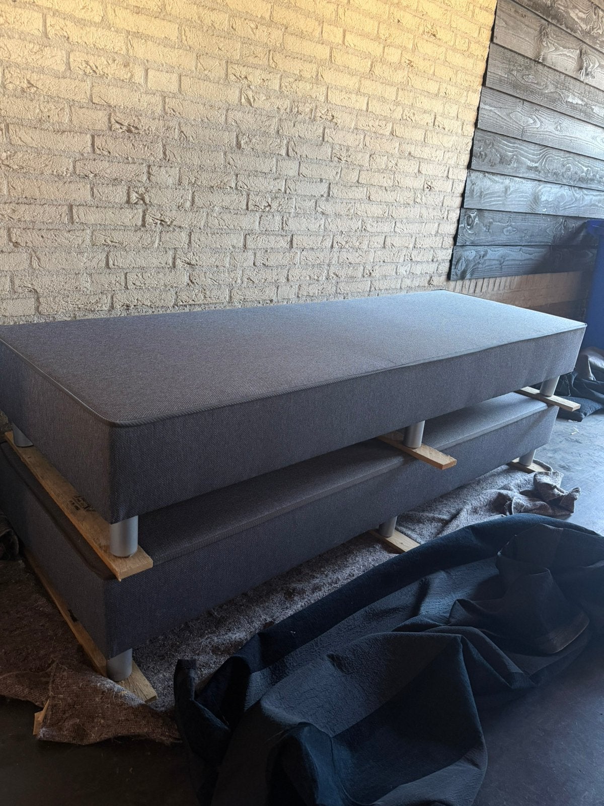 Boxsprings 140, Ophalen, Gebruikt, 140 cm, Twijfelaar