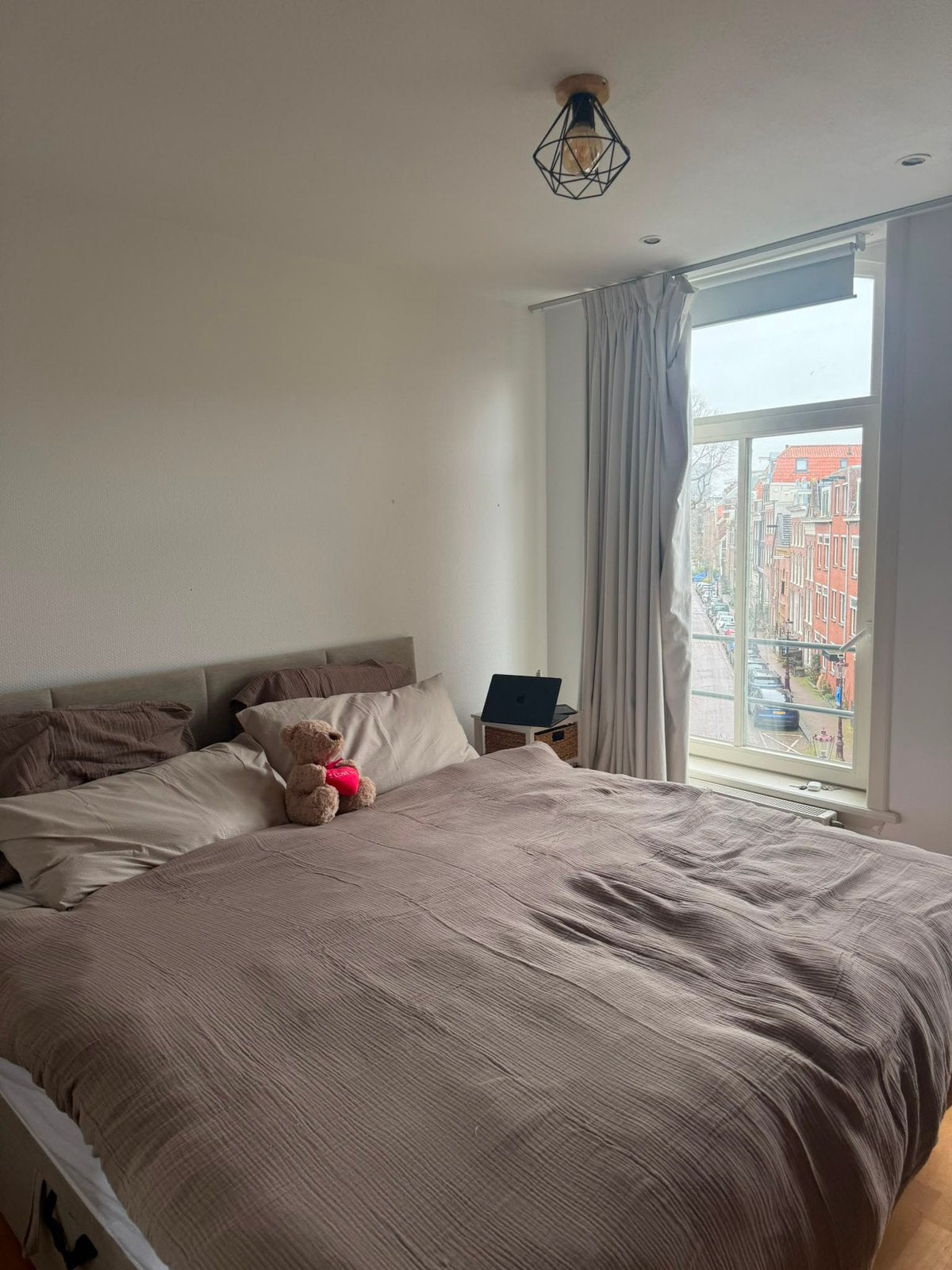 180x200 Boxspring bed, Ophalen, Tweepersoons, Zo goed als nieuw, 180 cm