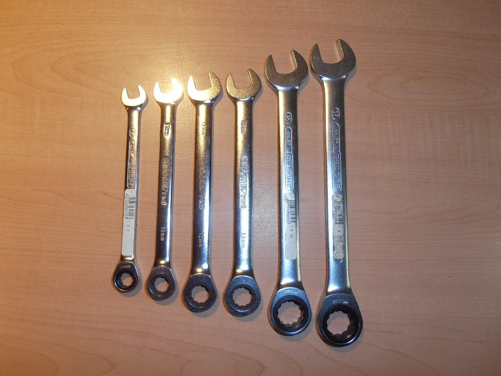 Zgan GEDORE steek-ringratel sleutels, Doe-het-zelf en Verbouw, Gereedschap | Handgereedschap, Ophalen of Verzenden, Zo goed als nieuw