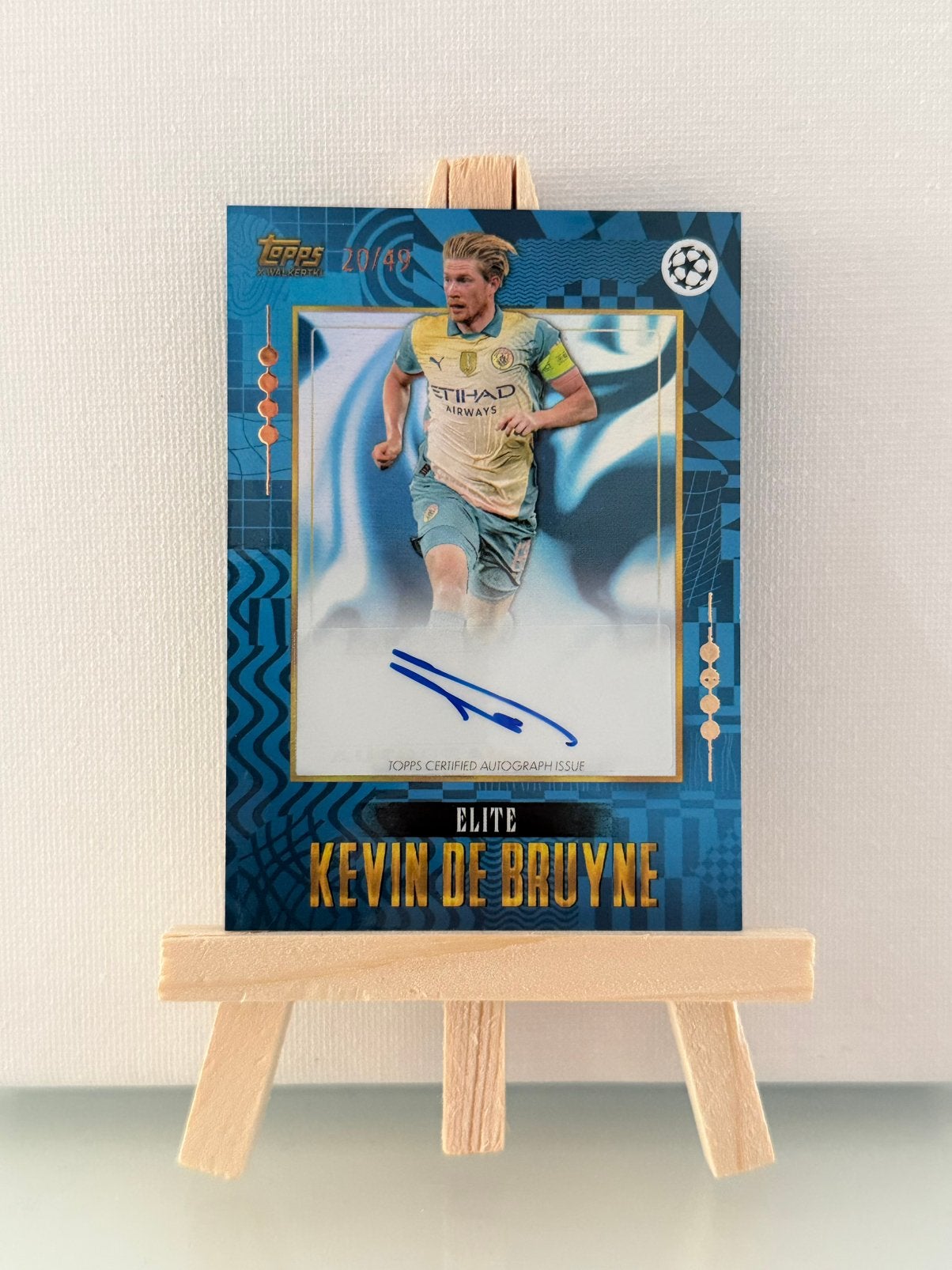Kevin De Bruyne | Auto | /49 | Elite | Topps Gold UCC, Ophalen of Verzenden, Nieuw