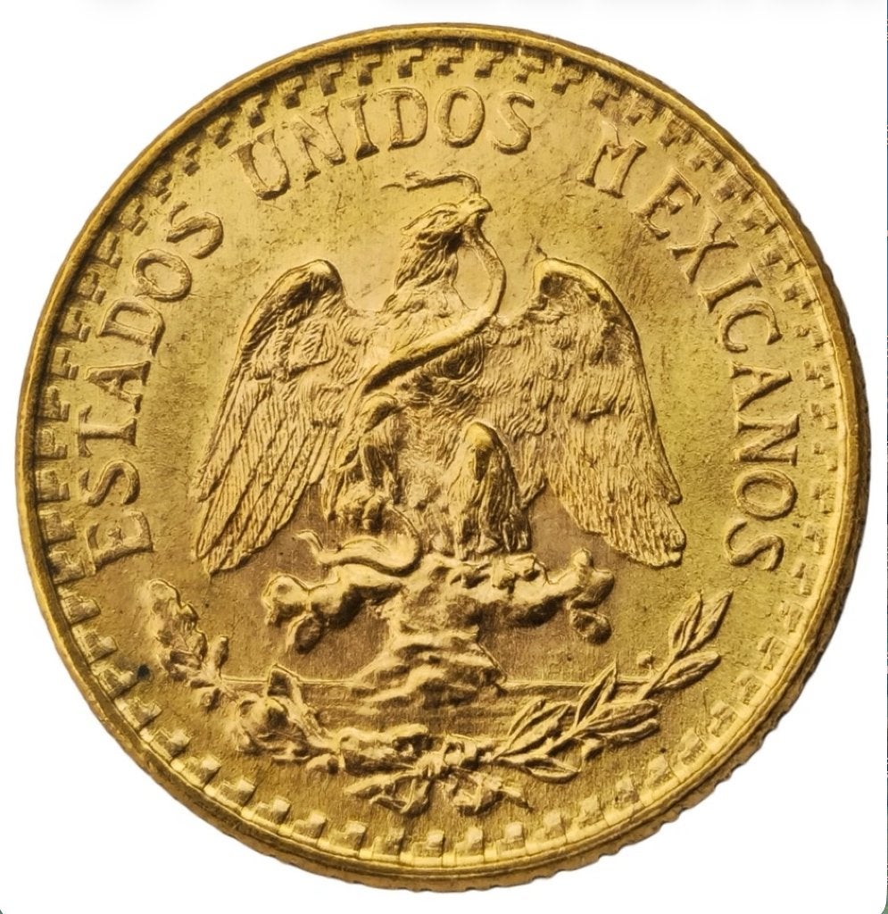 GOUD MUNT MEXICO, Ophalen of Verzenden, Midden-Amerika, Losse munt, Goud
