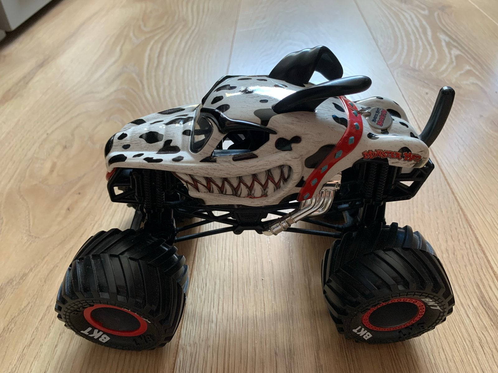 Grote Dalmation Monster Truck - Nieuwstraat, Kinderen en Baby's, Speelgoed | Speelgoedvoertuigen, Ophalen of Verzenden, Gebruikt