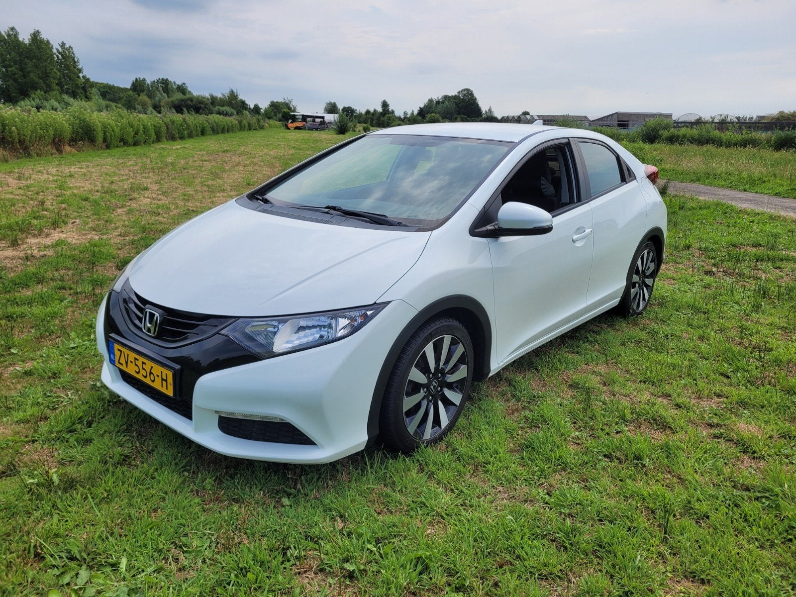 Honda Civic 1.4 I 5DR 2014 Wit, Auto's, Voorwielaandrijving, 4 cilinders, Wit, 1200 kg