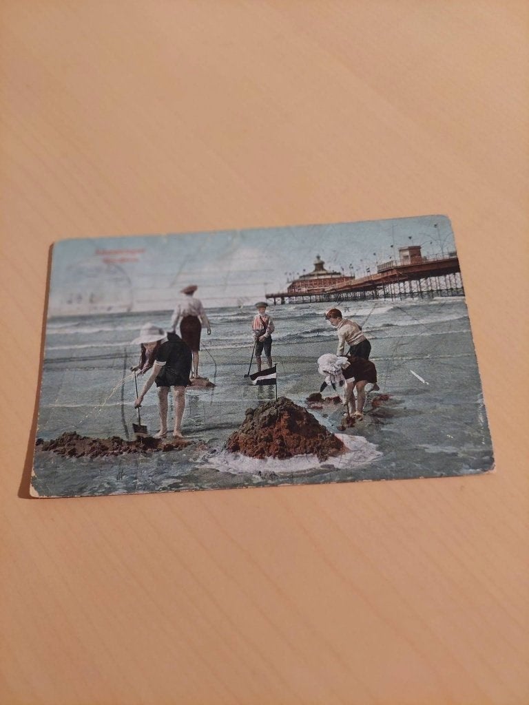 kaart . Scheveningen strandleven, Ophalen of Verzenden, 1920 tot 1940, Kinderen