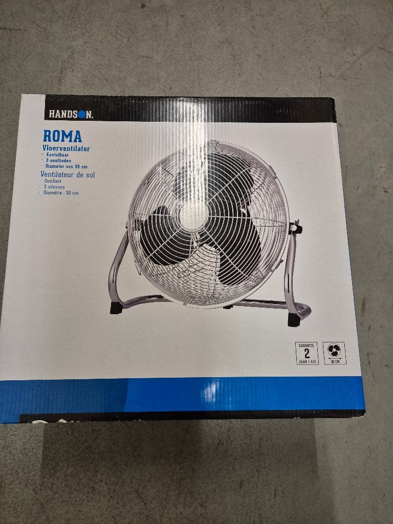 Nieuw: Gamma Handson Vloerventilator Roma 30cm, Ophalen of Verzenden, Nieuw, Vloerventilator