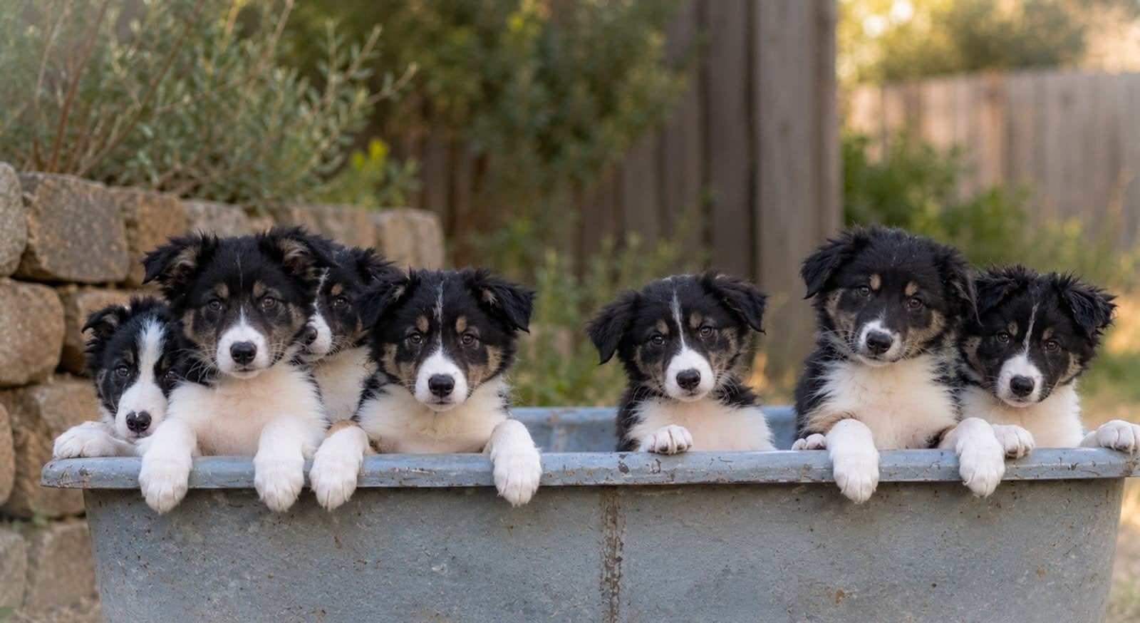 Enthousiaste Border Collie x Australian Shepherd pups, 8 tot 15 weken, Collie, CDV (hondenziekte), Meerdere