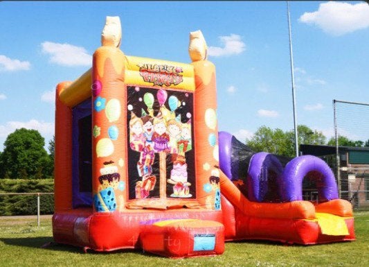 Feest springkussen te huur, Ophalen, Zo goed als nieuw, Verjaardag