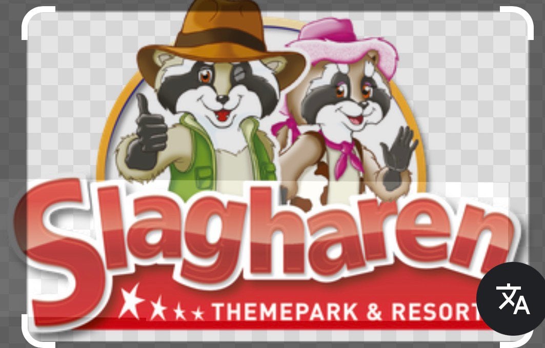 Slagharen 2 tickets voor as zondag 20sept, Twee personen, Ticket of Toegangskaart