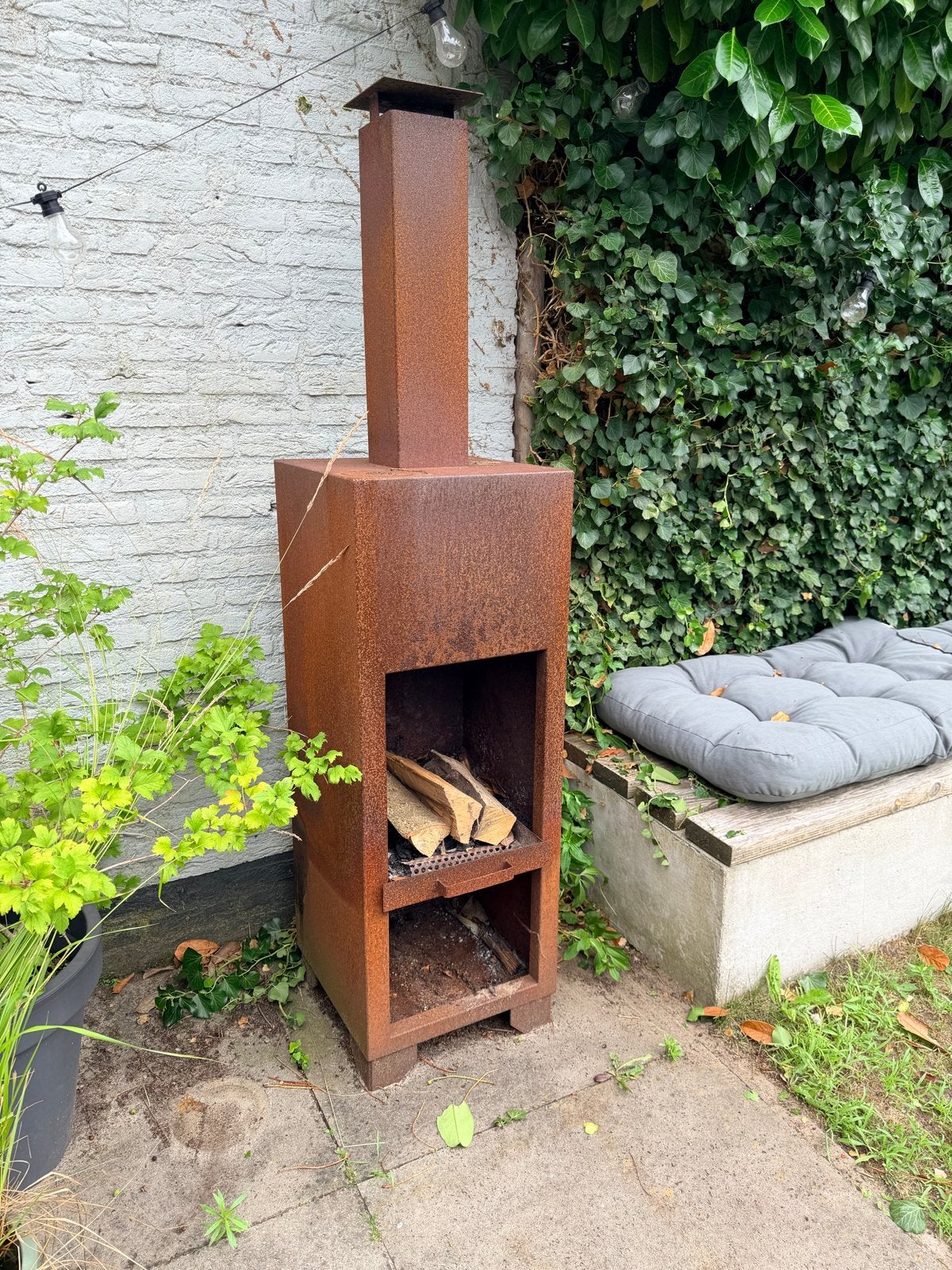 Terrashaard Cortenstaal, Ophalen, Gebruikt, Vuurkorf