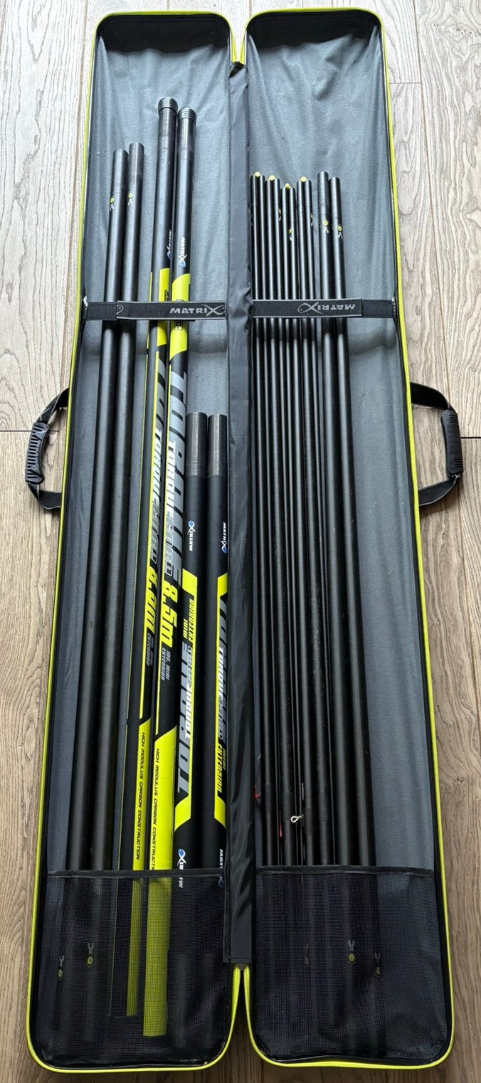 Matrix Torque Carp 8.5 meter vaste hengel, Ophalen, Zo goed als nieuw, Vaste hengel