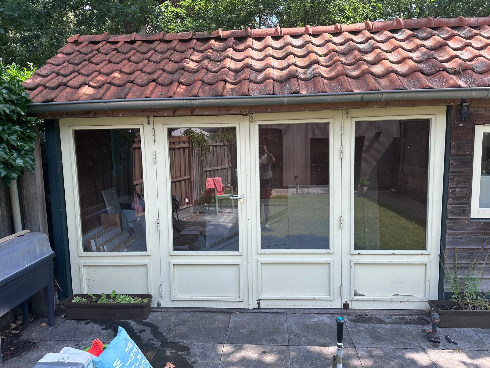 Deuren overkapping, Tuin en Terras, Hout, Ophalen, Minder dan 250 cm, 200 tot 400 cm