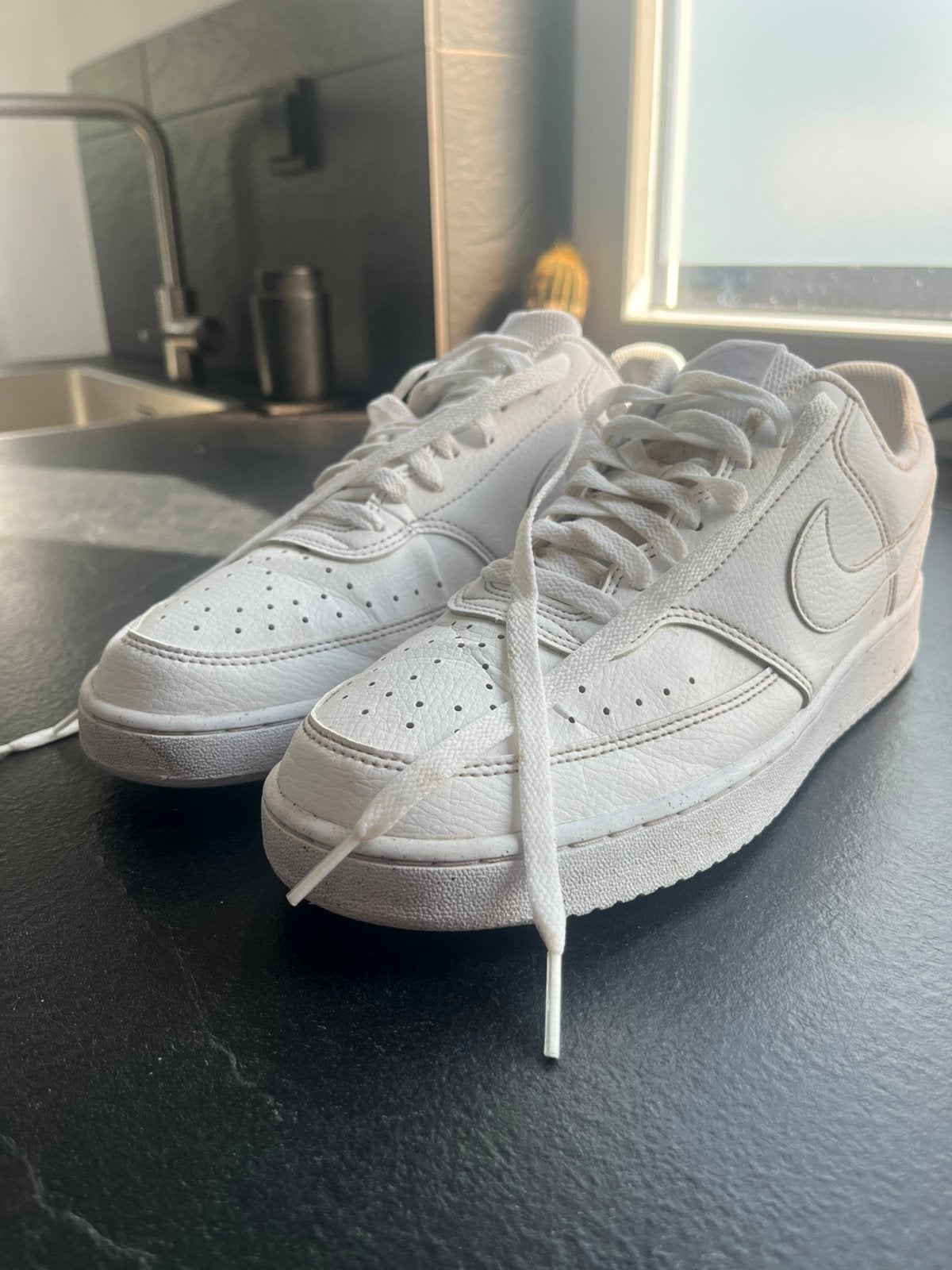 Nike court vision low witte heren sneakers, Ophalen, Wit, Sneakers of Gympen, Zo goed als nieuw