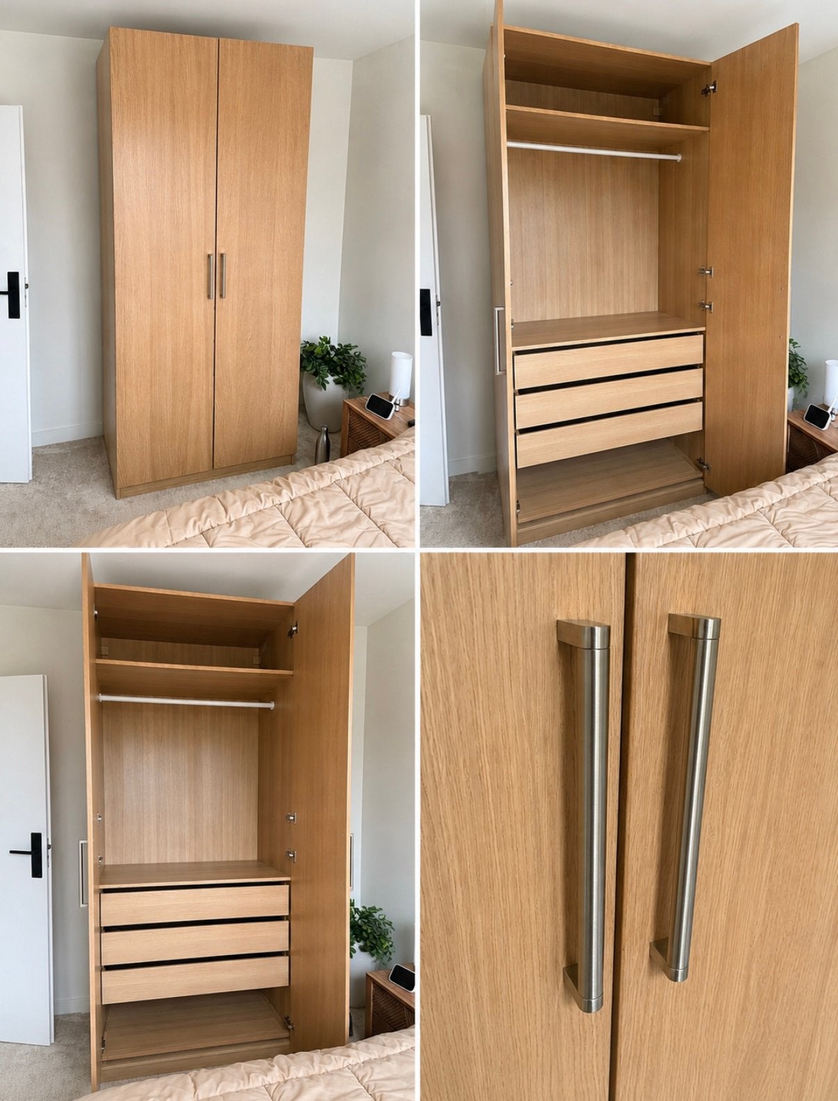 IKEA PAX kledingkast in eikenlook, Gebruikt, 50 tot 100 cm, F, 150 tot 200 cm