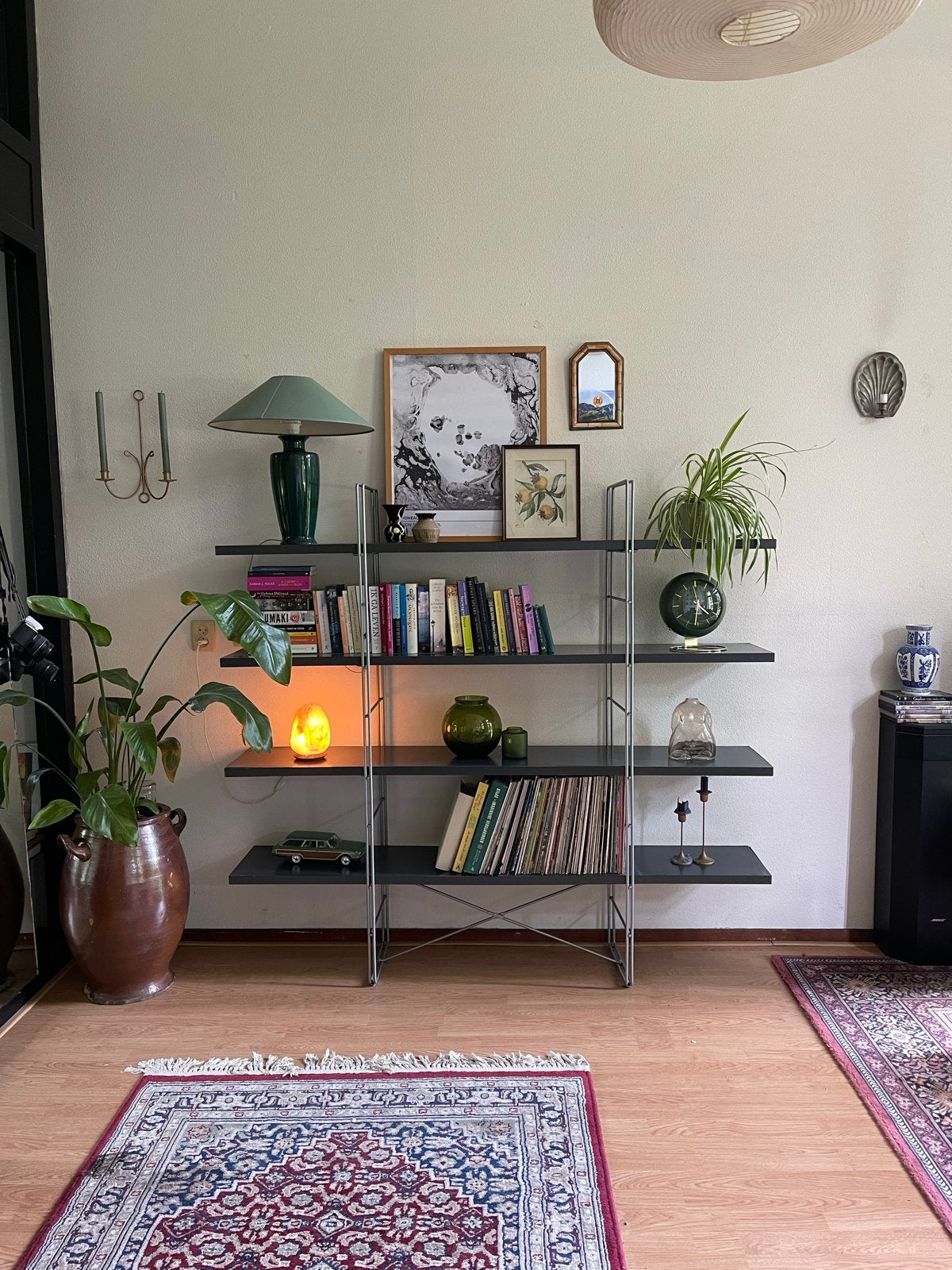 Vintage IKEA Niels Gammelgaard Enetri Grijze Stellingkast, Ophalen, Gebruikt