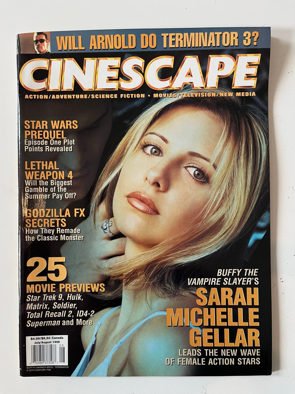 Cinescape Magazine - Sarah Michelle Gellar Cover (1998), Boeken, Ophalen of Verzenden, Gelezen, Muziek, Film of Tv