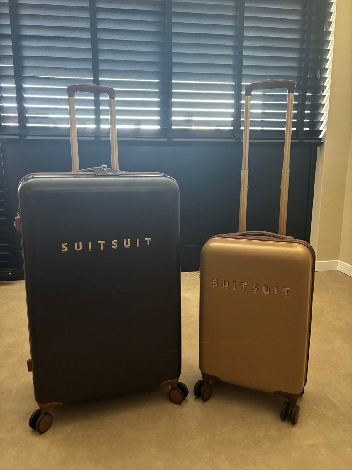Suitsuit kofferset S&L, Sieraden, Tassen en Uiterlijk, Koffers, Gebruikt, 50 tot 60 cm, Hard kunststof, 35 tot 45 cm