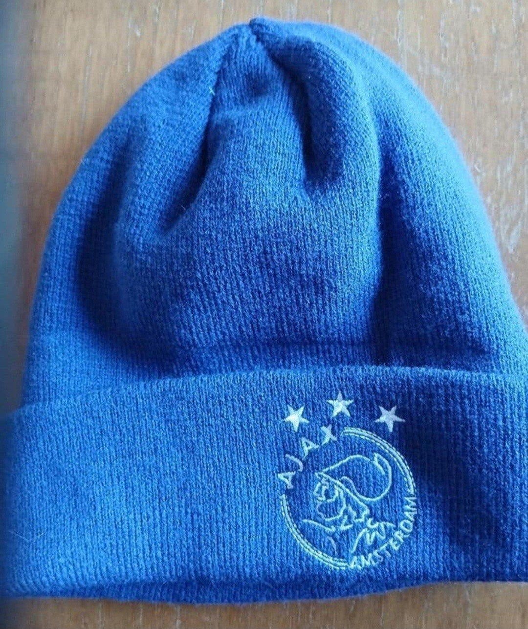 Ajax Muts - Blauw met clublogo en Amsterdamse kruizen, Maat 38/40 (M), Ajax, Ophalen of Verzenden, Zo goed als nieuw
