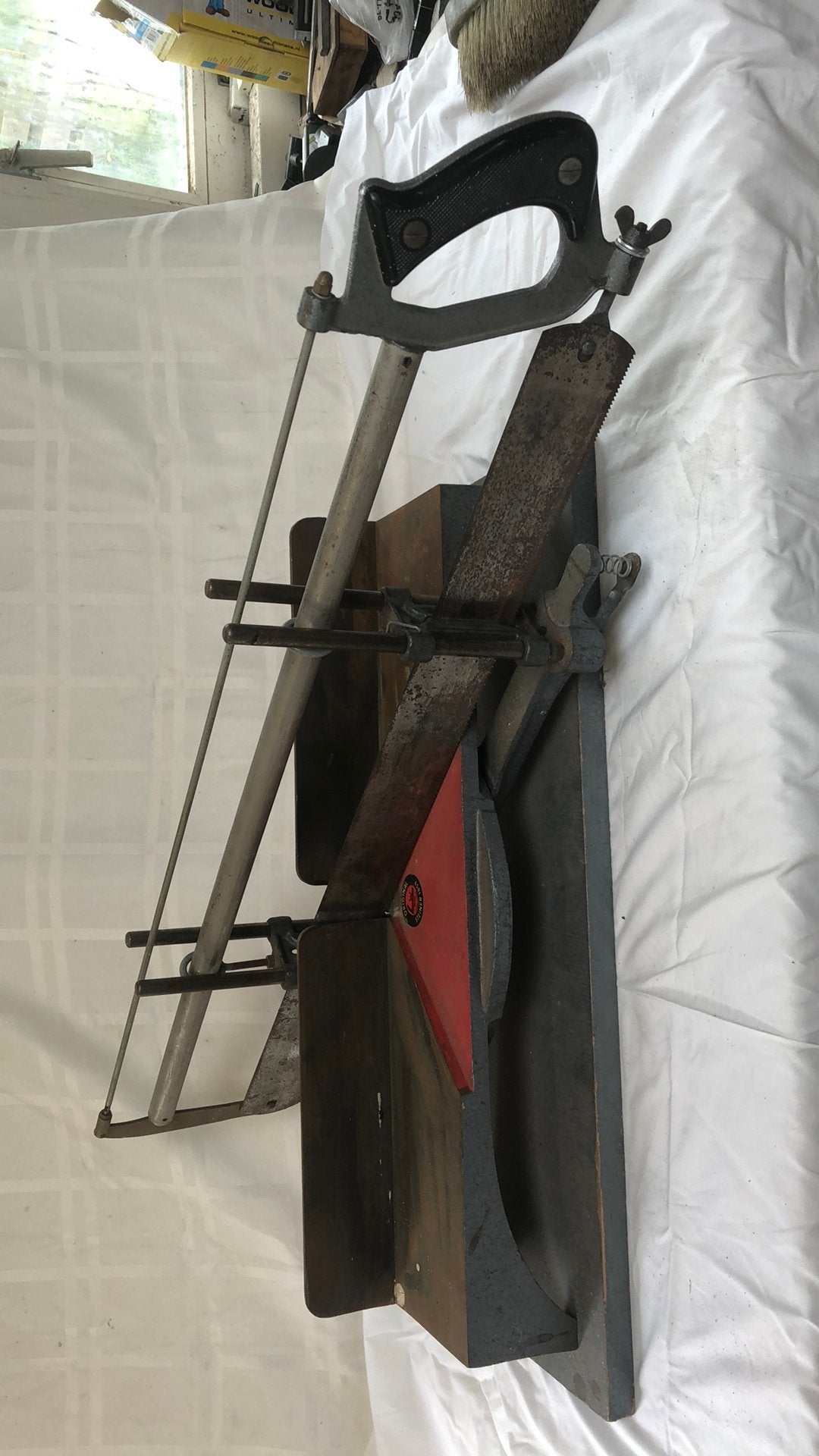 Orginal steiner verstekzaag metalen bak, Ophalen of Verzenden