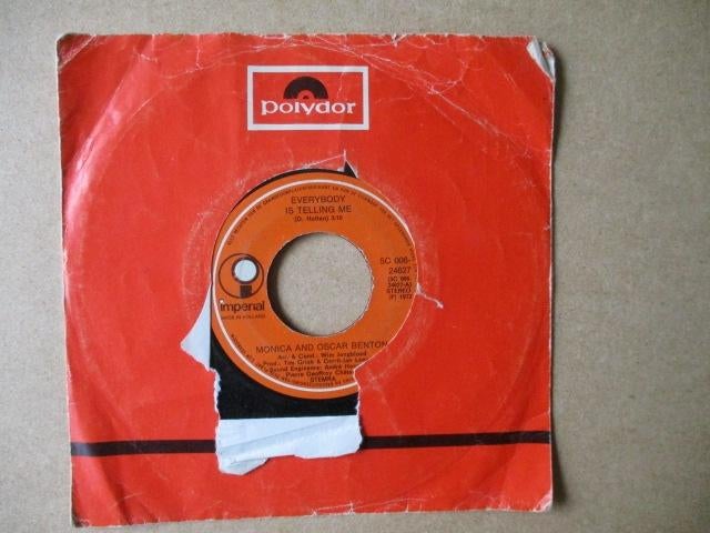 s1200 monica en oscar benton - everybody is telling me, Ophalen, Gebruikt, Overige genres