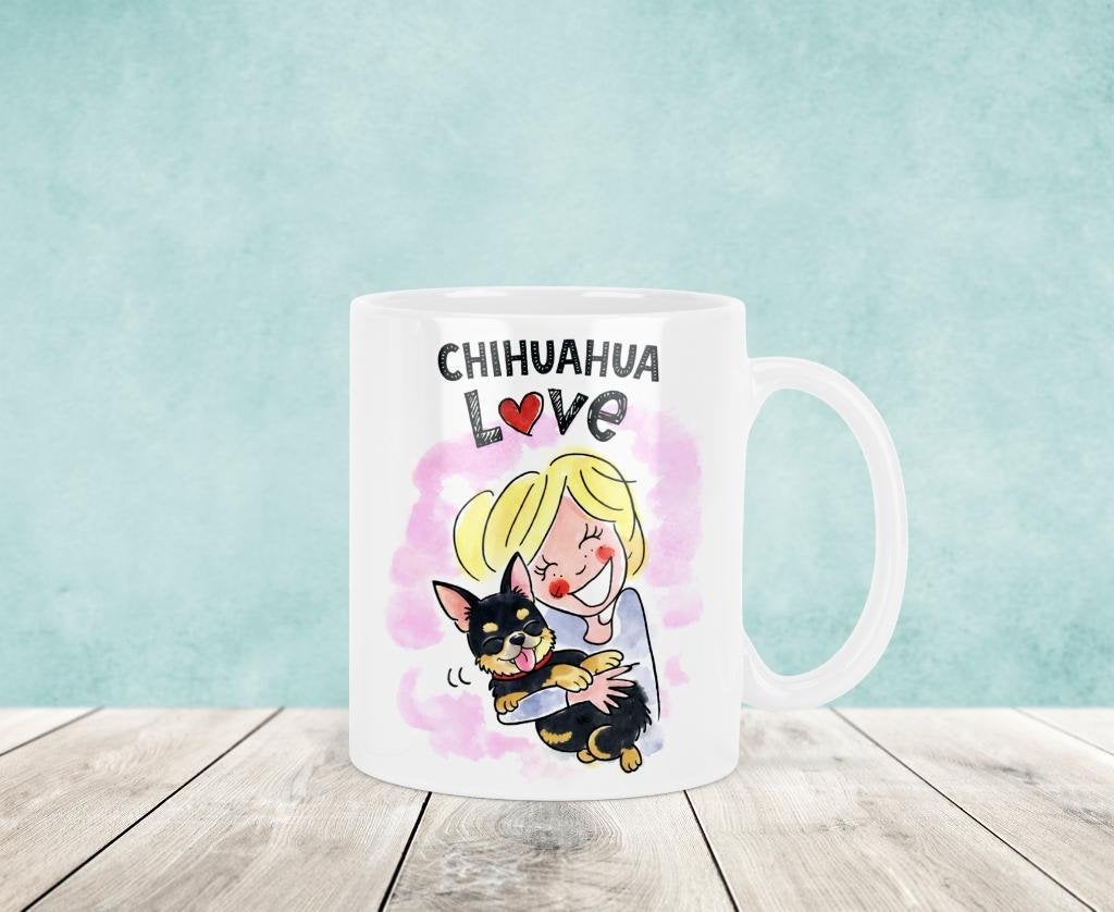 Chihuahua Mok - Blond stijl, Verzenden, Nieuw, Keramiek, Kop(pen) en/of Schotel(s)