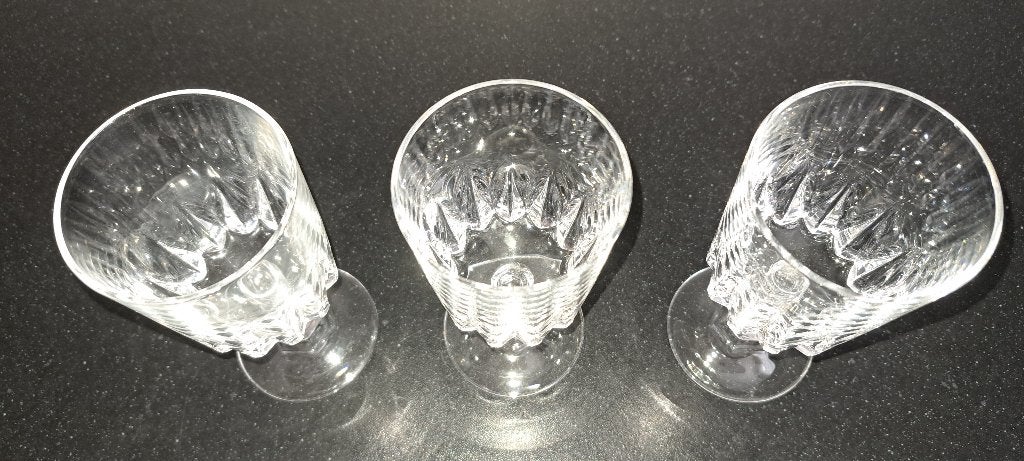 Drie sierlijke port / rose glazen, Ophalen of Verzenden