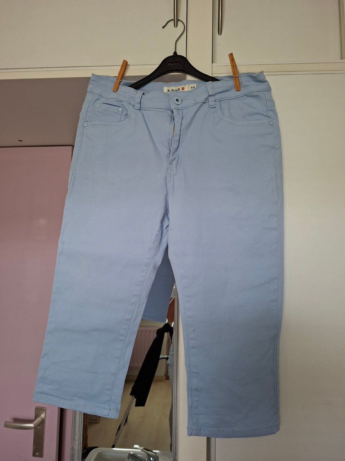 Lichtblauwe driekwart broek X-MAX maat 44, Ophalen of Verzenden, Zo goed als nieuw, Maat 42/44 (L), Blauw
