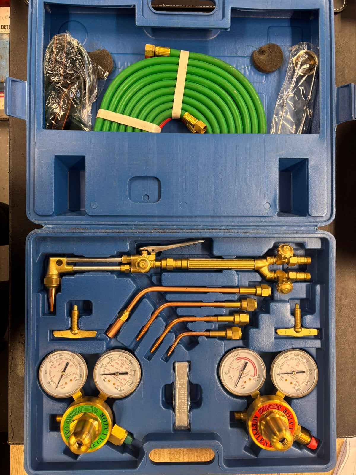 Zuurstof/Acetyleen Snijbrander & Lasset – Compleet in koffer, Doe-het-zelf en Verbouw, Ophalen of Verzenden, Nieuw