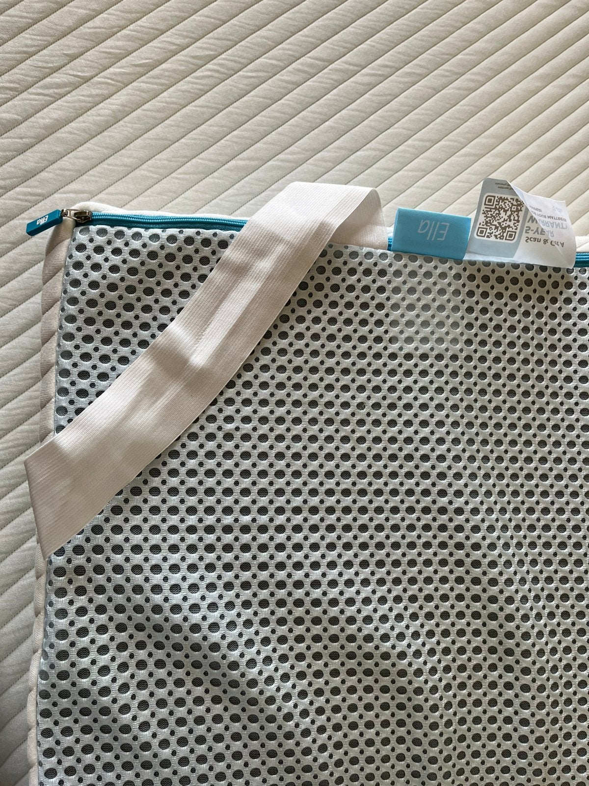 Matras topper met bamboo teak, Ophalen, Nieuw, Eenpersoons, 90 cm