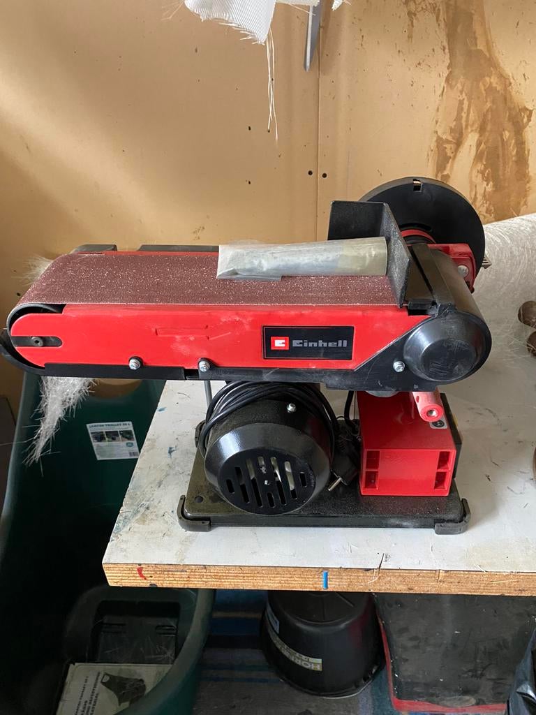 Einheill  Tc-us 380 bandschuur en schijf machine, Doe-het-zelf en Verbouw, Gereedschap | Schuurmachines, Ophalen of Verzenden