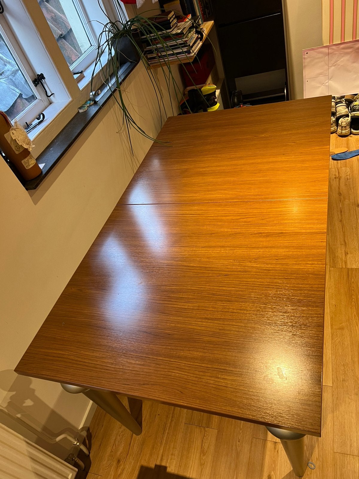 Uitschuif tafel 90-160/200cm, Ophalen, 50 tot 100 cm, Zo goed als nieuw, 150 tot 200 cm