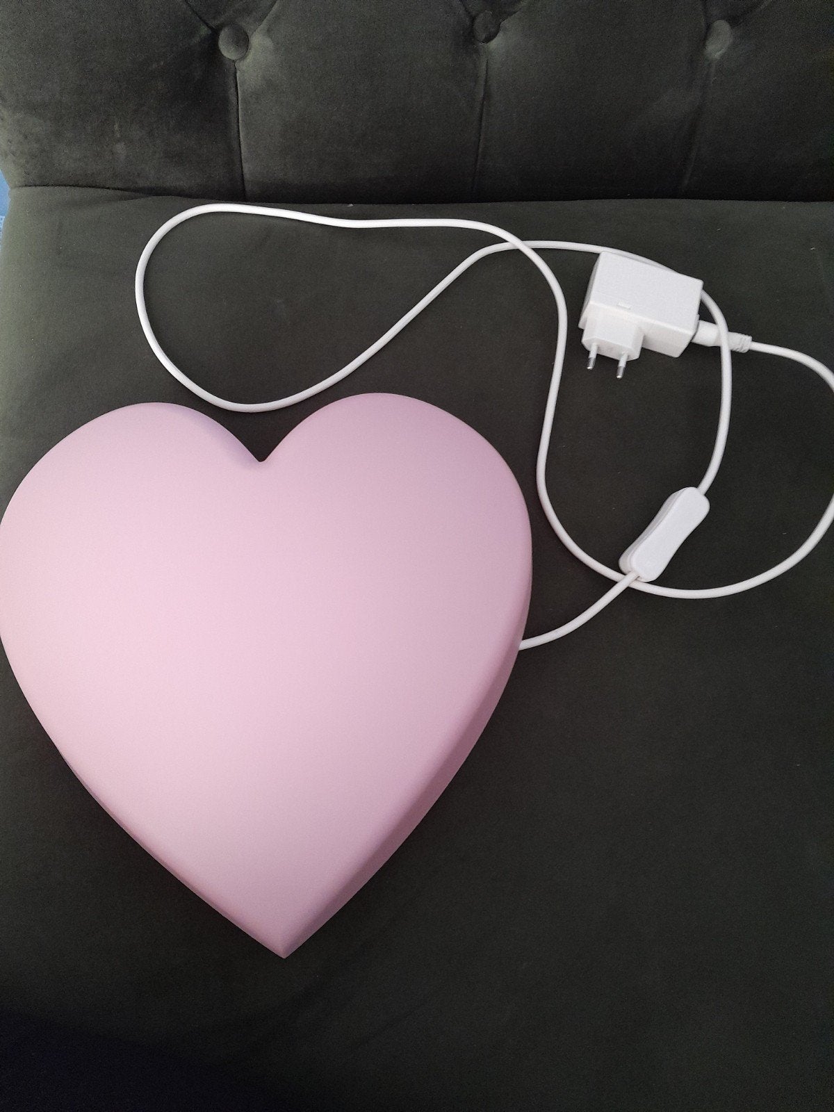 2 Kinder wandlampen: Eenhoorn (neon) en Hart (roze), Kinderen en Baby's, Gebruikt, Ophalen of Verzenden, Ophangbaar, Roze