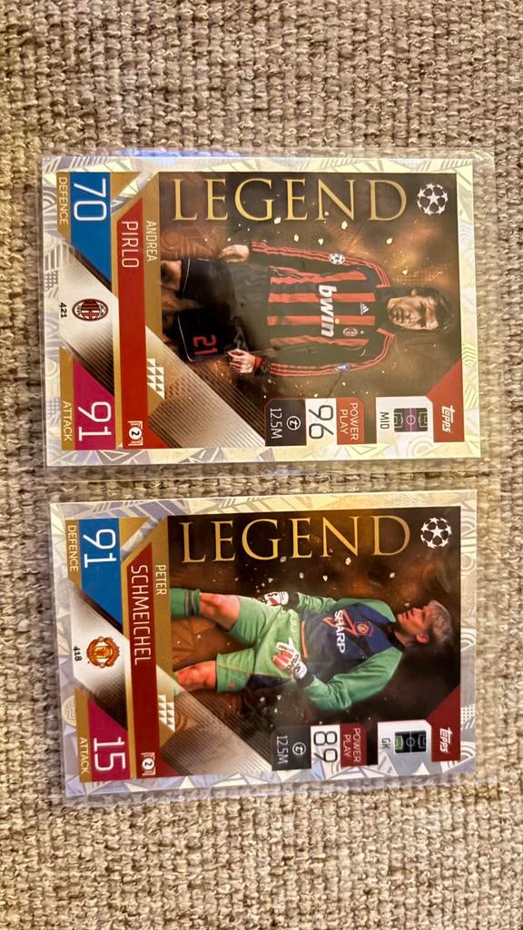 Topps champions league legend kaarten, Ophalen of Verzenden, Nieuw, Meerdere plaatjes