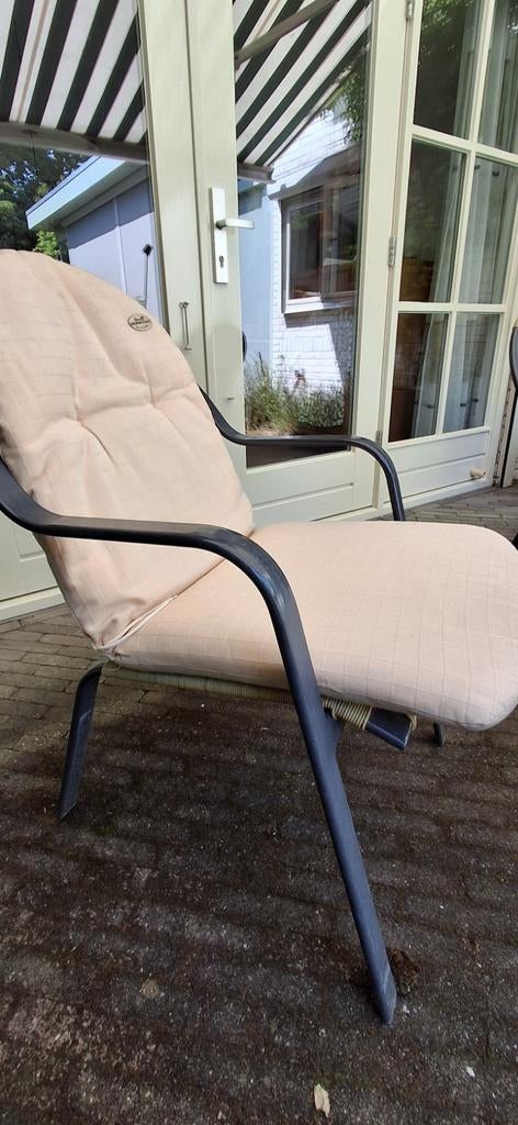 Set van 4 tuinstoelkussens van Hartman Hermitage, geel, Tuin en Terras, Tuinmeubel-accessoires, Ophalen, Gebruikt