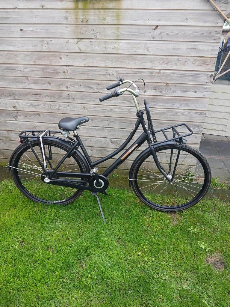 Dames fiets Sparta pick-up classic, 3 vers,mat zwart 28inch, Ophalen, 47 tot 50 cm, Versnellingen, Gebruikt