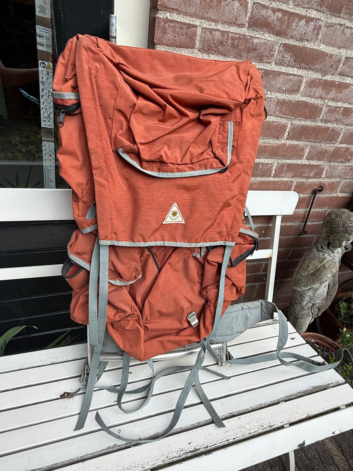 Vintage Campingstar Backpack Rugzak - Oranje, Gebruikt, 25 tot 40 cm, Trekking, 60 cm of meer