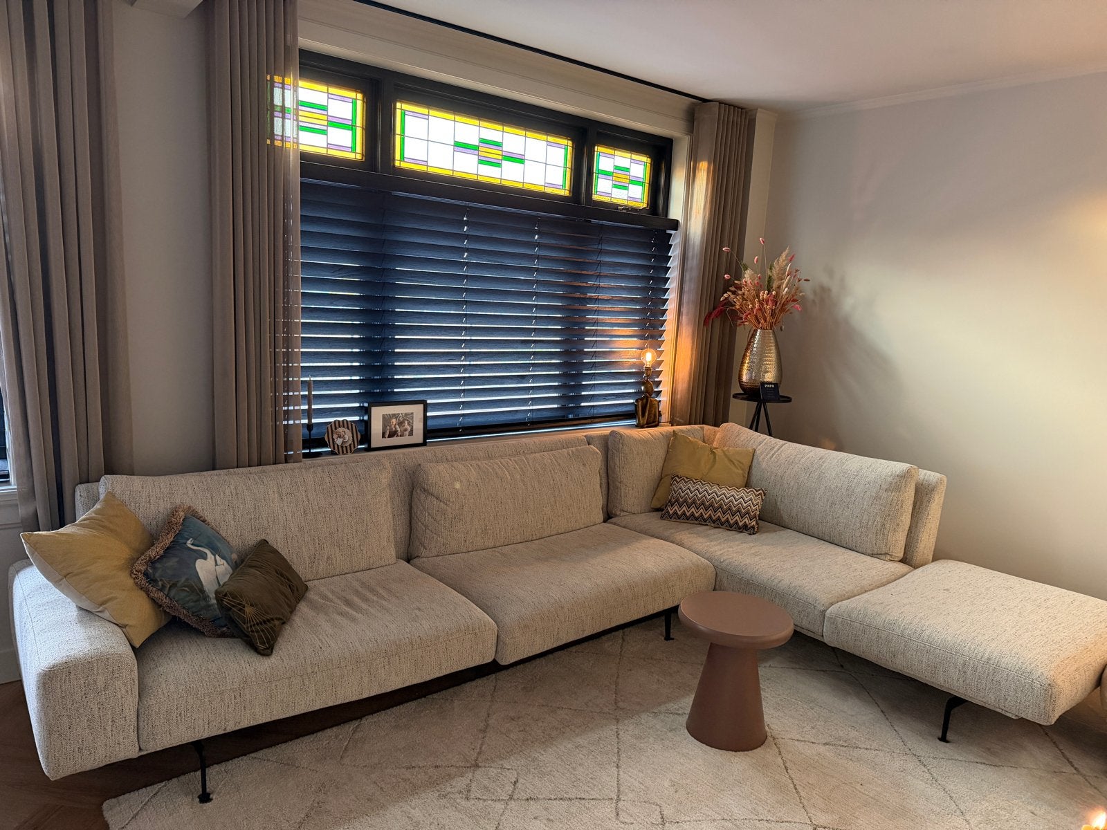Luxe hoekbank, Huis en Inrichting, Banken | Bankstellen, 100 tot 125 cm, Hoekbank, 300 cm of meer, Ophalen of Verzenden
