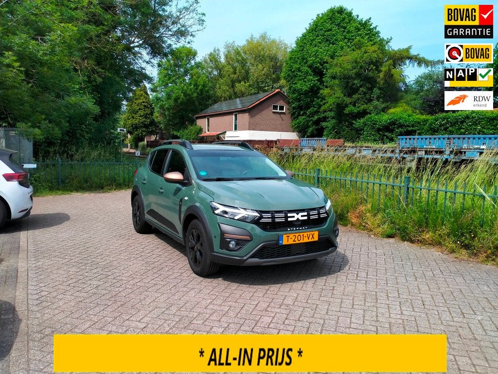 Dacia Sandero Stepway 1.0 TCe 100 ECO-G LPG Up&Go trekhaak 1, Auto's, Dacia, Voorwielaandrijving, 12 maanden, Stof, Gebruikt