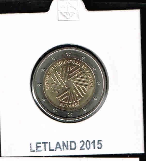 2 euro letland eu voorzitter 2015 ''unc'/2.1, Verzenden, Overige landen, 2 euro, Losse munt