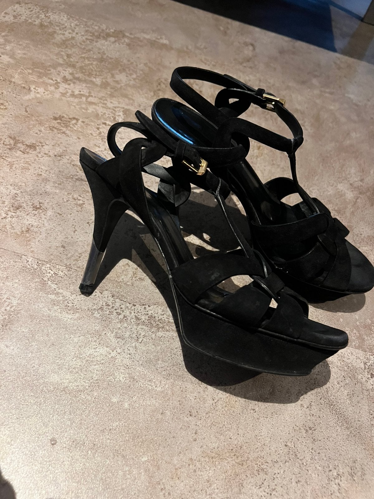 SAINT LAURENT hakken maat 38,5 origineel zgan, Kleding | Dames, G, Zwart, T, Ophalen of Verzenden