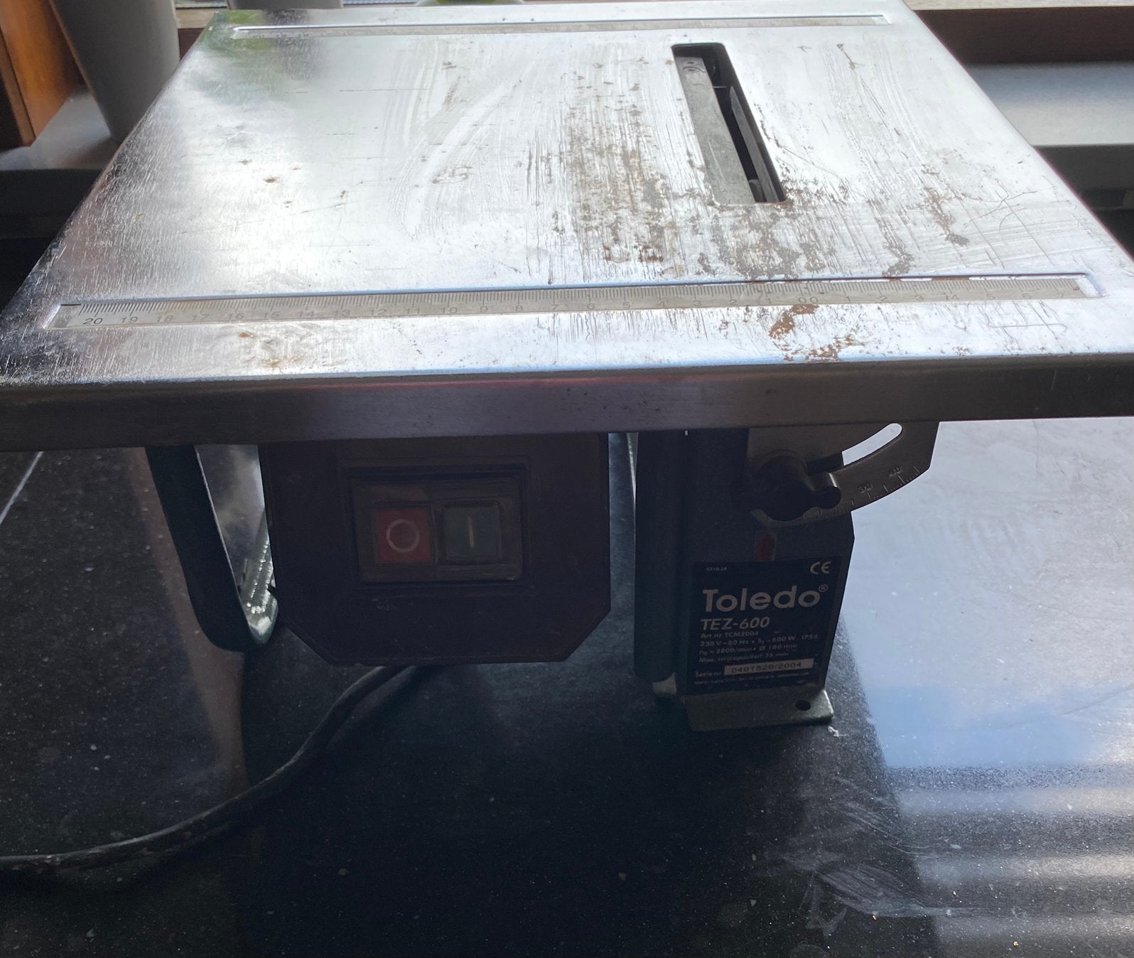 Toledo TEZ-600 Tegelzaagmachine, Doe-het-zelf en Verbouw, Gereedschap | Zaagmachines, Overige typen, Nieuw, 600 tot 1200 watt