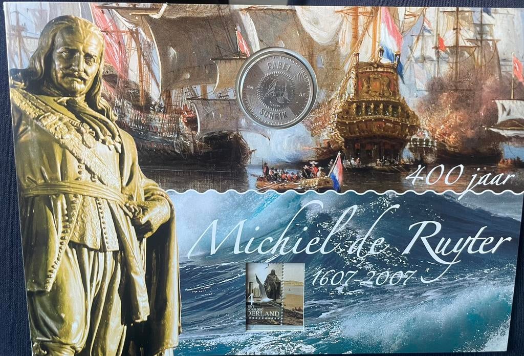 400 jaar MICHIEL DE RUITER herdenking, BIEDEN ! € 10,00, Ophalen of Verzenden, Koningin Beatrix, Euro's