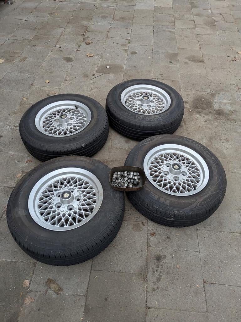 Jaguar Lattice honingraat velgen (15 inch), Auto-onderdelen, Banden en Velgen, Ophalen, Gebruikt, 15 inch, Velg(en)