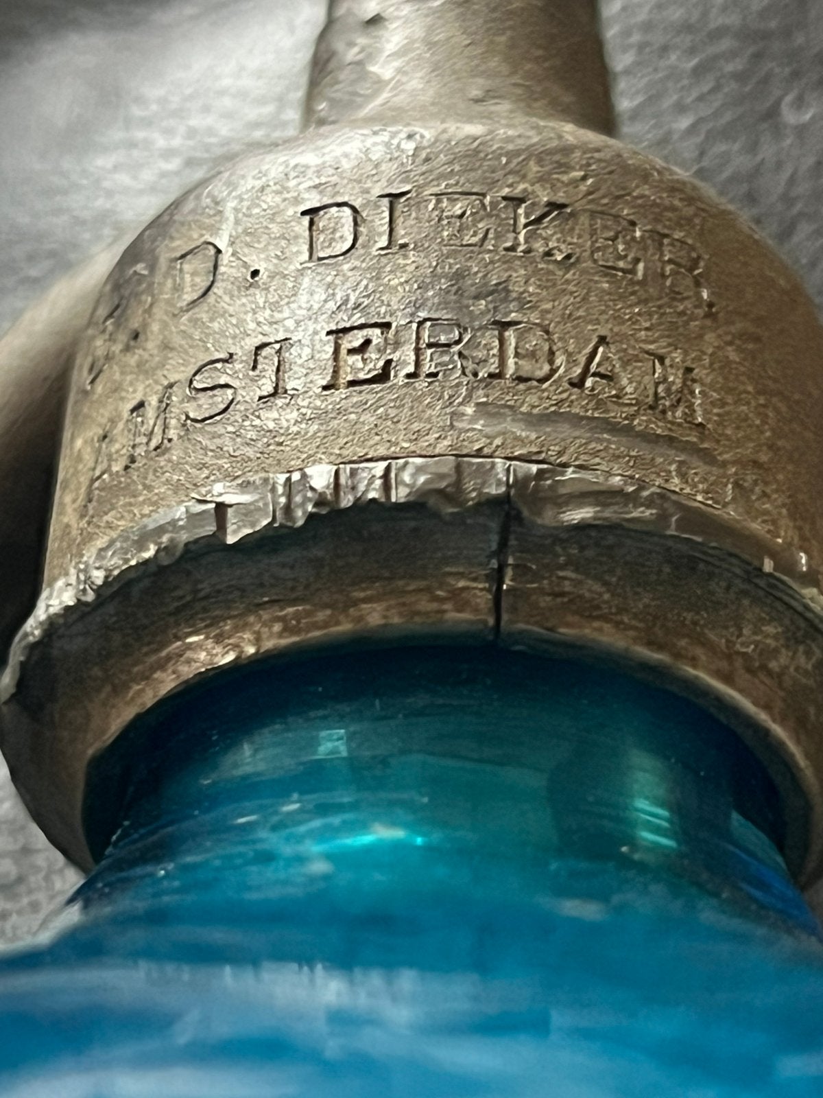 SPUITFLES J.D.DIEKER MINIERAALWATER FABRIEK AMSTERDAM, Ophalen of Verzenden, Gebruikt, Overige typen