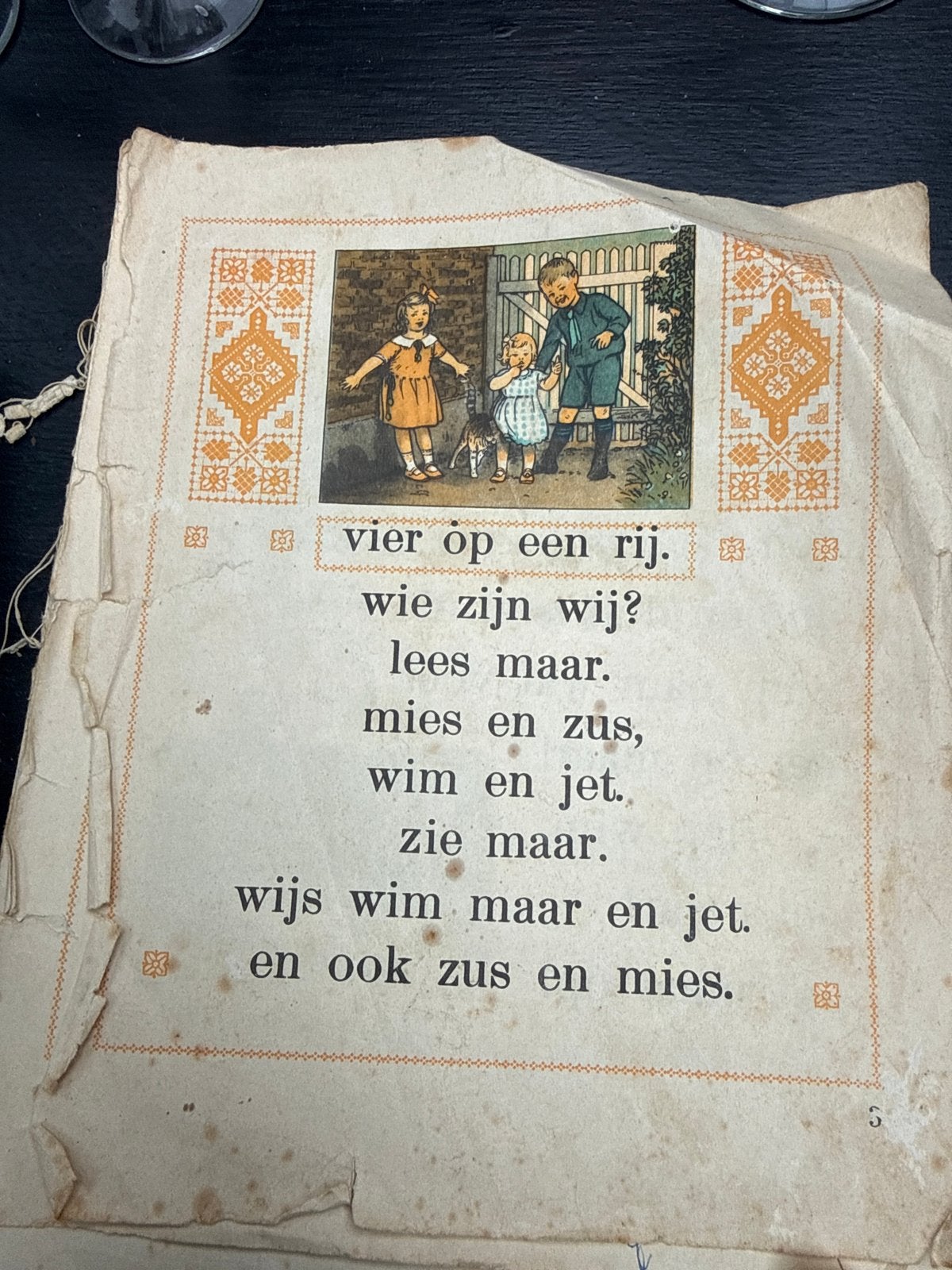 Vintage Kinderleesboekje: Vier op een rij, Boeken, Ophalen, Gelezen, Fictie algemeen