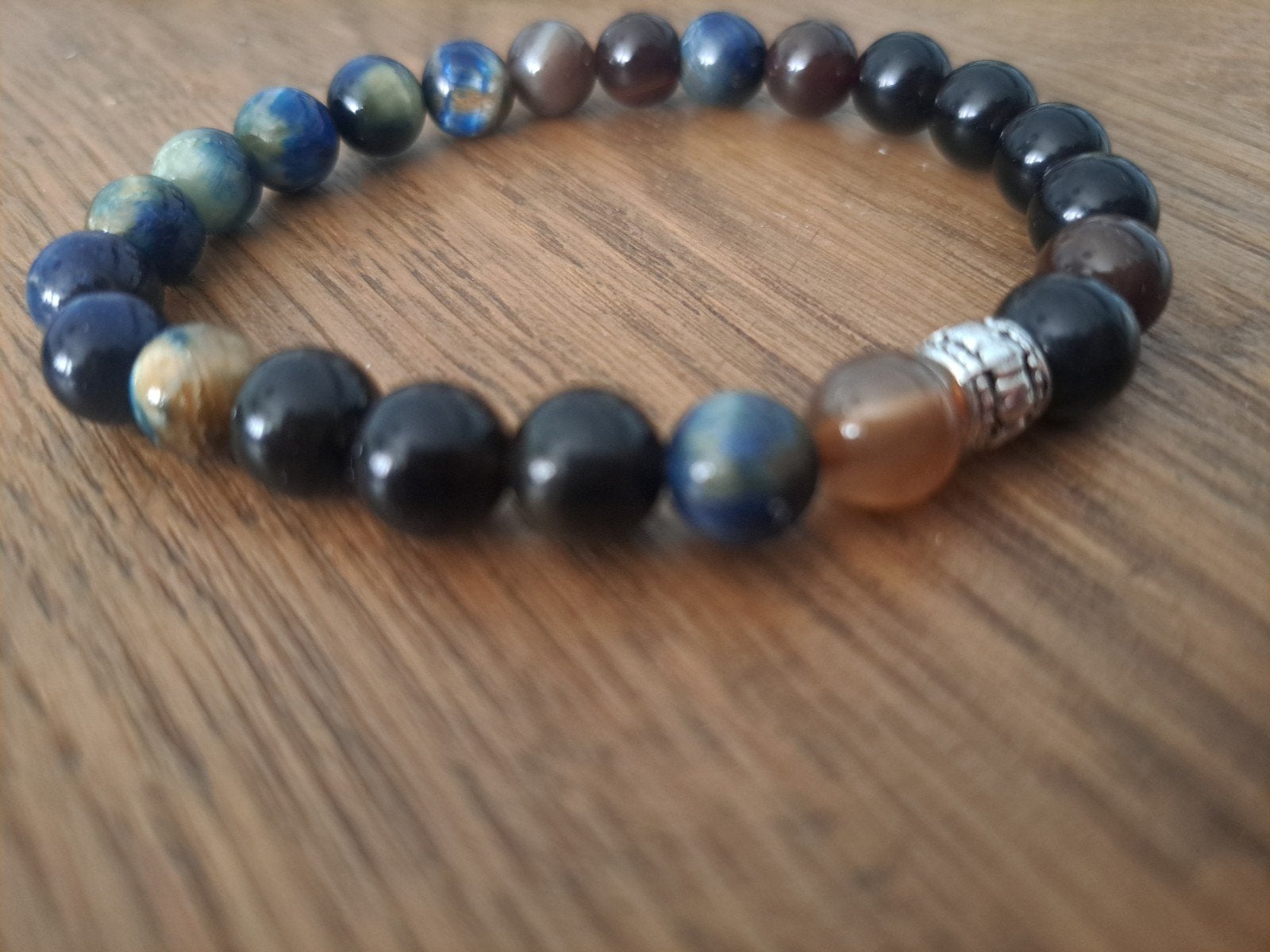 Unisex Natuurstenen Armband - Rustige Kleuren (16/17 cm), Overige materialen, Met bedels of kralen, Overige kleuren, Nieuw