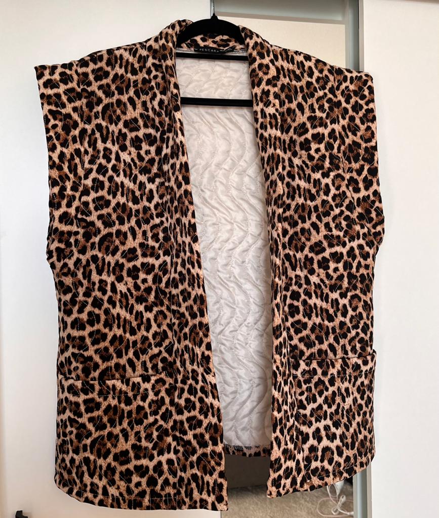 Pescara Leopard Print Gilet - Maat L/XL, Ophalen of Verzenden, Gedragen, Maat 42/44 (L), Bruin