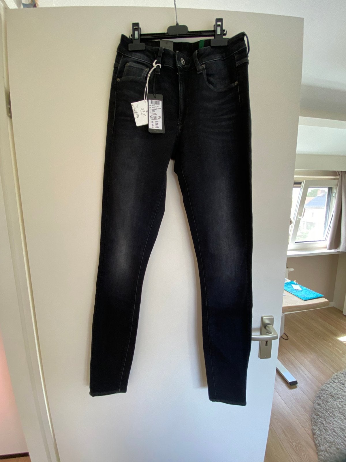 Nieuw! Gstar 3301 skinny jeans Elto black 28/34, Ophalen of Verzenden, Nieuw, Zwart, W28 - W29 (confectie 36)