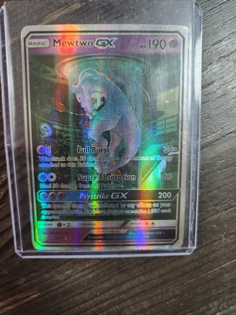 Mewtwo GX hp 190, Ophalen, Gebruikt, Losse kaart