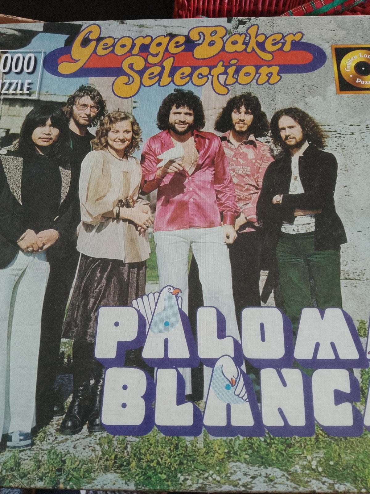 George Baker Selection 'Paloma Blanca' puzzel (1000 stukjes), Ophalen of Verzenden, 500 t/m 1500 stukjes, Gebruikt, Legpuzzel
