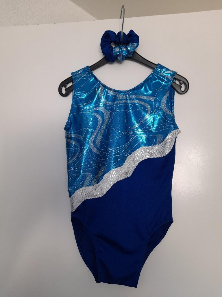 Nieuw!! Turnpakje maat 128-134, Blauw, Nieuw, Turnpak(je), Kindermaat 122 t/m 140